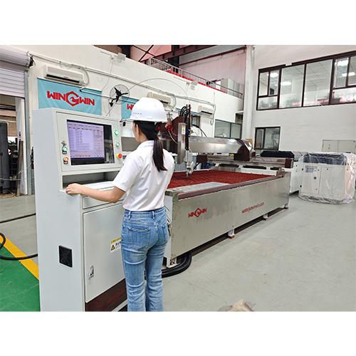 Multilingual Water Jet Cutting Machine