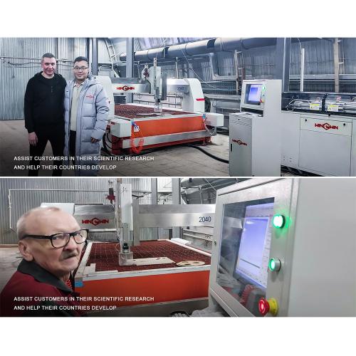 Our Water jet Cutting machines at Customer Factories