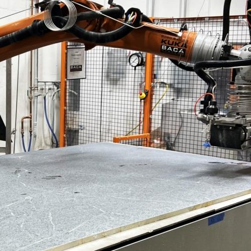 Cutting Stone With Robotic Waterjet
